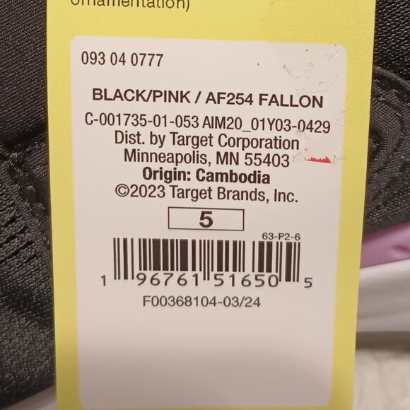 NEW Kids' Fallon Performance Sneakers - All In Motion™ Pink/Black 5 - Picture 8 of 8